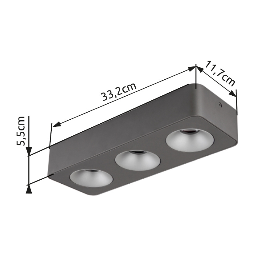 Globo - LED Stropna svjetiljka LED/14W/230V 11,7x33,2 cm