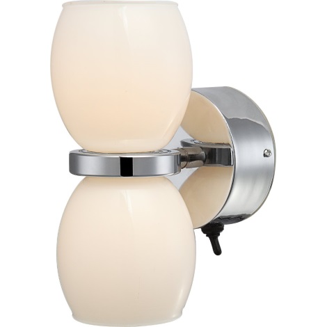 GLOBO 44200-2W - LED Zidna svjetiljka za kupaonicu DANO 2xLED/3W/230V IP44