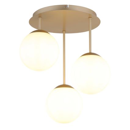 Globo - Površinski montiran luster 3xE14/25W/230V mesing