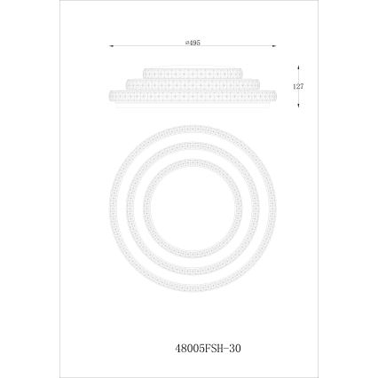 Globo - LED Prigušiva stropna svjetiljka LED/30W/230V TUYA Wi-Fi + daljinski upravljač