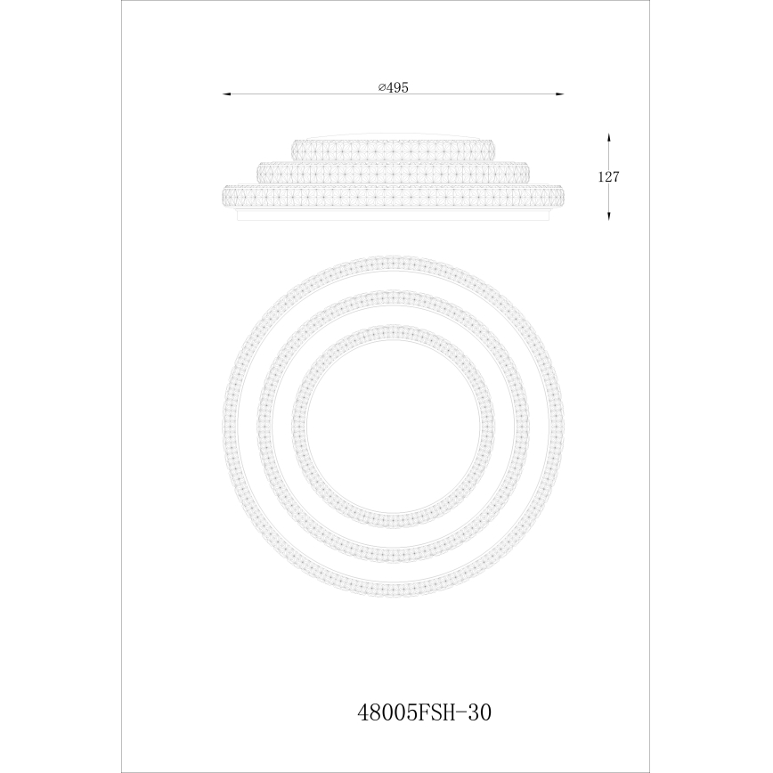 Globo - LED Prigušiva stropna svjetiljka LED/30W/230V TUYA Wi-Fi + daljinski upravljač