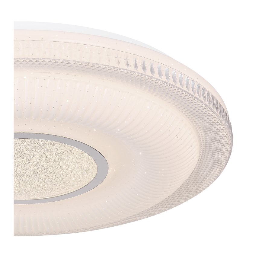 Globo - LED Prigušiva stropna svjetiljka LED/30W/230V 3000-6500K pr. 50 cm bijela Wi-Fi Tuya + daljinski upravljač