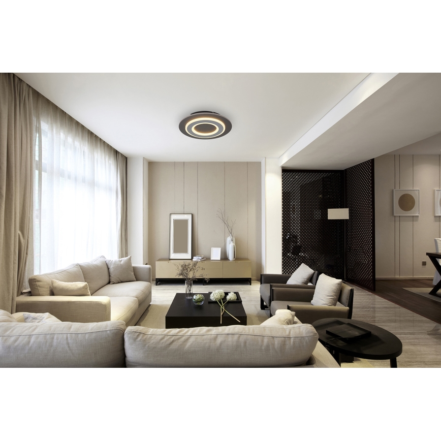 Globo - LED Stropna svjetiljka LED/24W/230V 3000K pr. 32 cm antracit