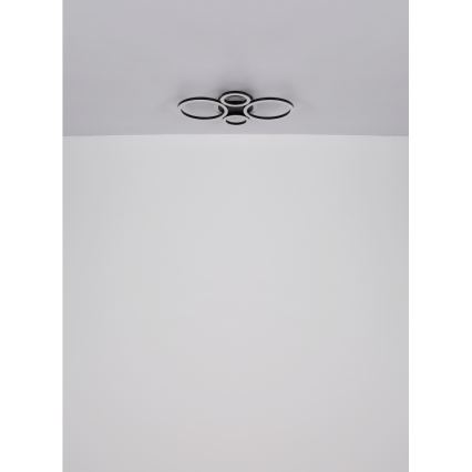 Globo - LED Stropna svjetiljka LED/30W/230V 2700/4500/6500K pr. 33x50 cm crna