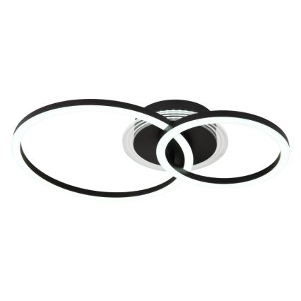 Globo - LED Stropna svjetiljka LED/30W/230V 2700/4500/6500K pr. 33x50 cm crna