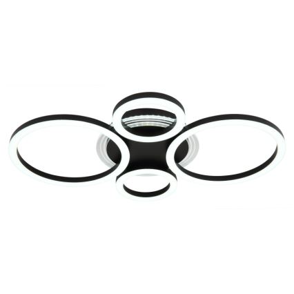 Globo - LED Stropna svjetiljka LED/40W/230V 2700/4500/6500K pr. 35,5x53 cm crna