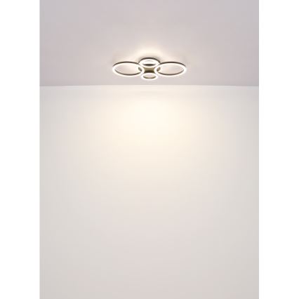 Globo - LED stropna svjetiljka LED/40W/230V 2700/4500/6500K Ø 35,5x53 cm crna