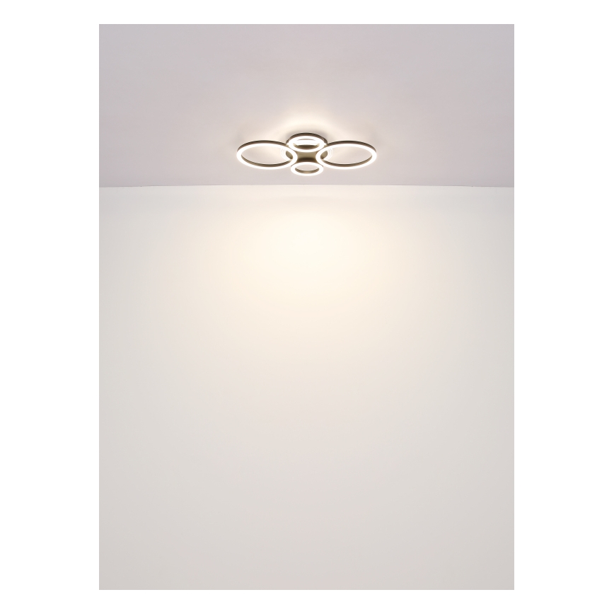 Globo - LED stropna svjetiljka LED/40W/230V 2700/4500/6500K Ø 35,5x53 cm crna