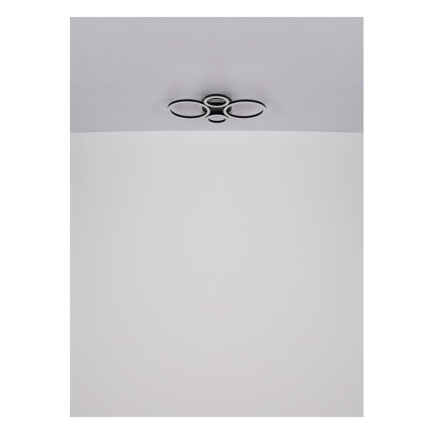 Globo - LED stropna svjetiljka LED/40W/230V 2700/4500/6500K Ø 35,5x53 cm crna