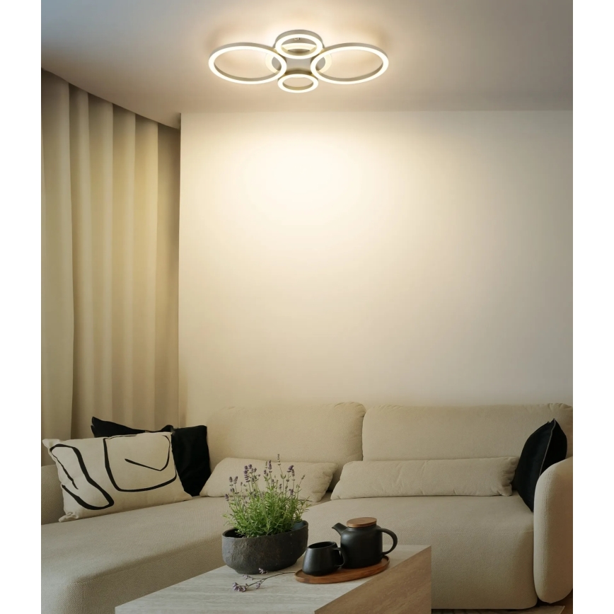 Globo - LED stropna svjetiljka LED/40W/230V 2700/4500/6500K ø 35,5x53 cm mesing