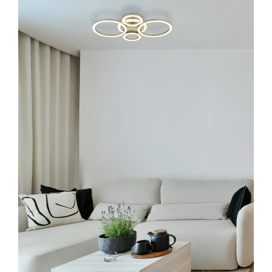 Globo - LED stropna svjetiljka LED/40W/230V 2700/4500/6500K ø 35,5x53 cm mesing