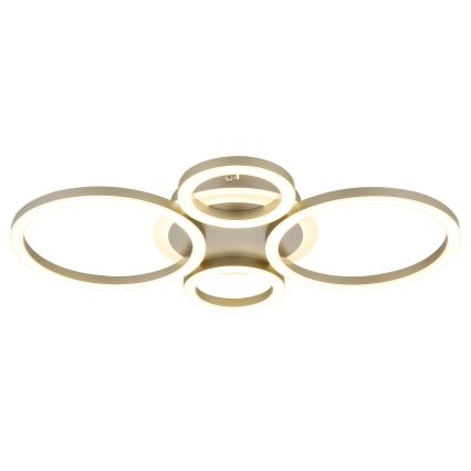 Globo - LED stropna svjetiljka LED/40W/230V 2700/4500/6500K ø 35,5x53 cm mesing