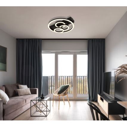 Globo - LED Prigušiva stropna svjetiljka LED/40W/230V 2700-6500K pr. 35x33 cm + daljinski upravljač