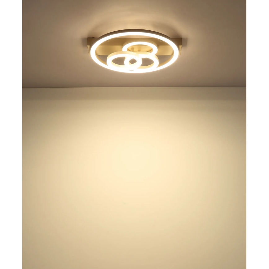 Globo - LED stropno svjetlo s prigušivanjem LED/40W/230V 2700-6500K Ø 35x33 cm bež + daljinski upravljač