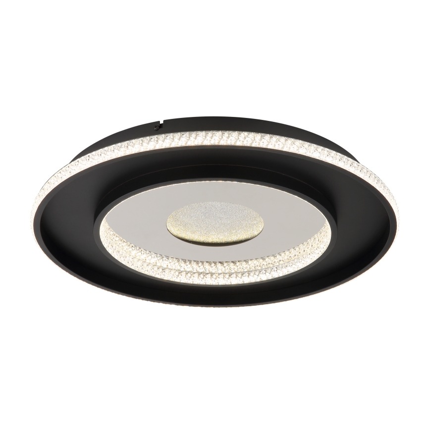 Globo - LED Prigušiva stropna svjetiljka LED/30W/230V 2700-6500K pr. 52,5 cm crna + daljinski upravljač