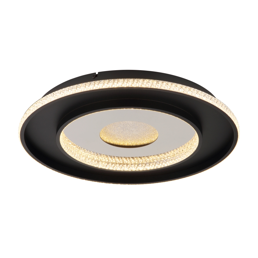 Globo - LED Prigušiva stropna svjetiljka LED/30W/230V 2700-6500K pr. 52,5 cm crna + daljinski upravljač