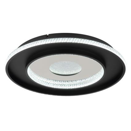 Globo - LED Prigušiva stropna svjetiljka LED/30W/230V 2700-6500K pr. 52,5 cm crna + daljinski upravljač