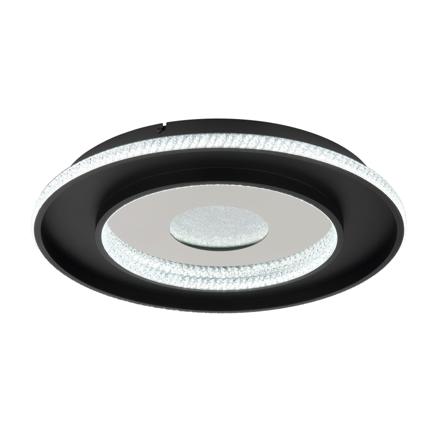 Globo - LED Prigušiva stropna svjetiljka LED/30W/230V 2700-6500K pr. 52,5 cm crna + daljinski upravljač