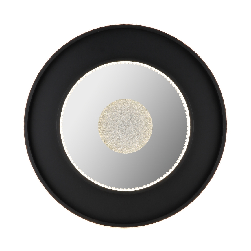 Globo - LED Prigušiva stropna svjetiljka LED/30W/230V 2700-6500K pr. 52,5 cm crna + daljinski upravljač