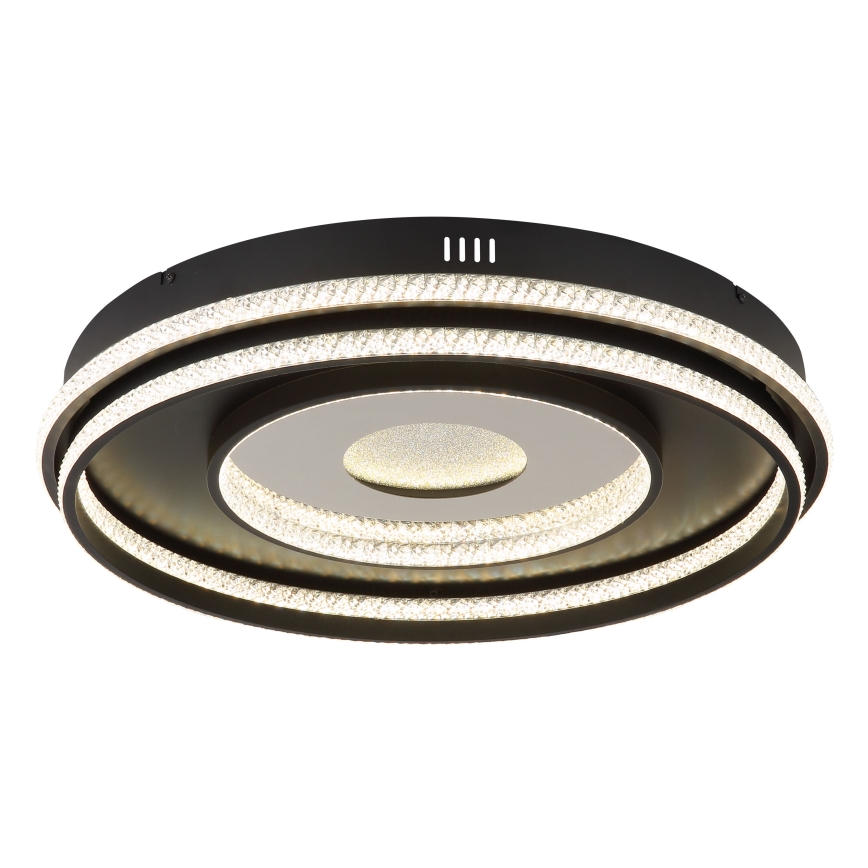 Globo - LED Prigušivi luster na sajli LED/54W/230V 2700-6500K pr. 60 cm crna + daljinski upravljač