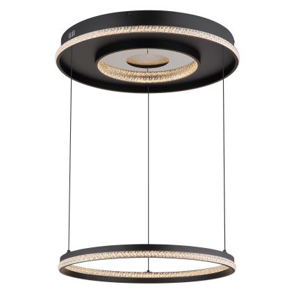 Globo - LED prigušivački luster na užetu LED/54W/230V 2700-6500K promjer 60 cm crna + daljinski upravljač