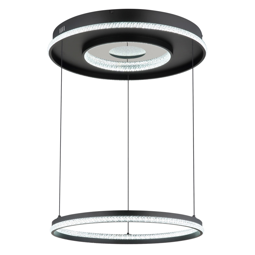 Globo - LED prigušivački luster na užetu LED/54W/230V 2700-6500K promjer 60 cm crna + daljinski upravljač