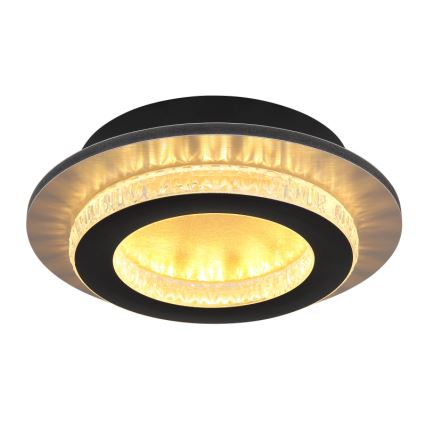 Globo - LED stropna svjetiljka LED/12W/230V 3000/4000/6500K Ø 20 cm crna