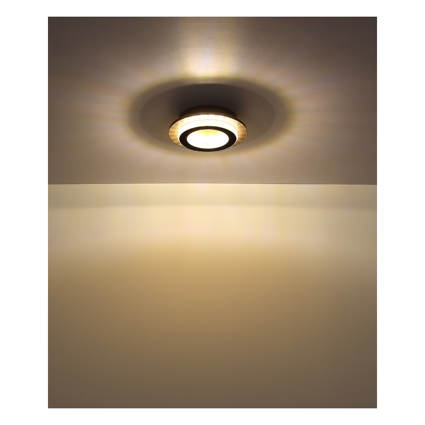 Globo - LED stropna svjetiljka LED/12W/230V 3000/4000/6500K Ø 20 cm crna