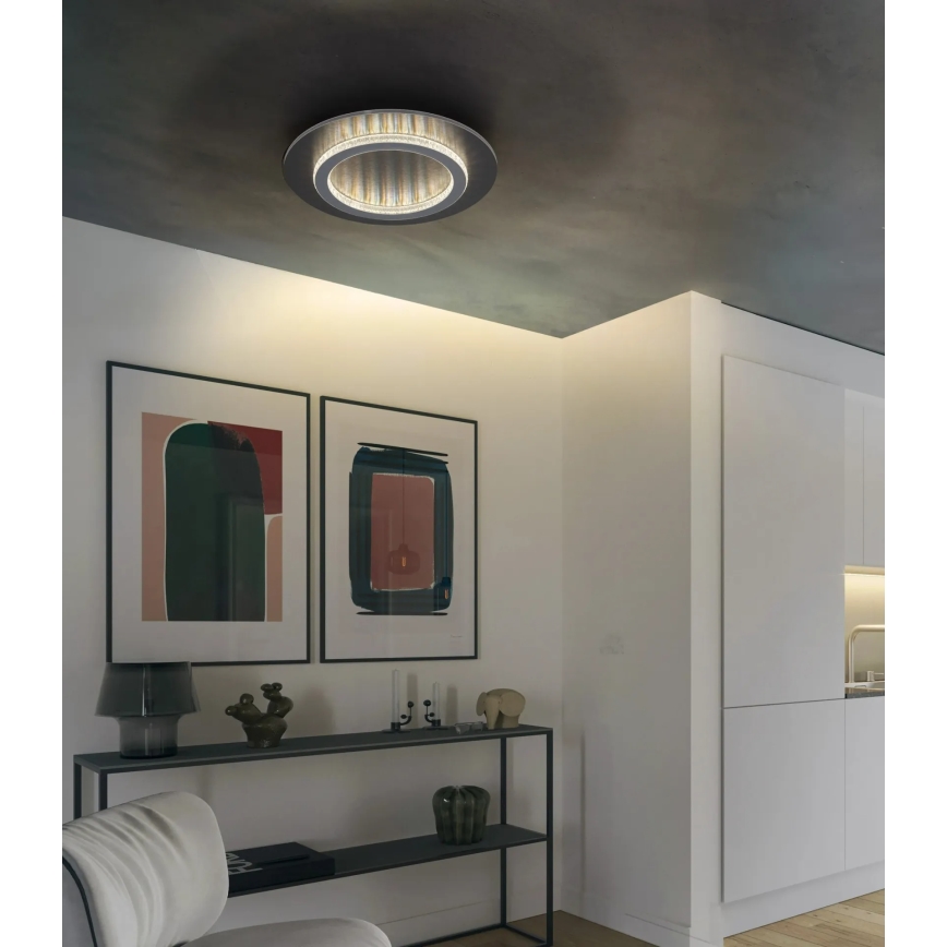 Globo - LED stropna svjetiljka LED/24W/230V 3000/4000/6500K promjer 35 cm antracit