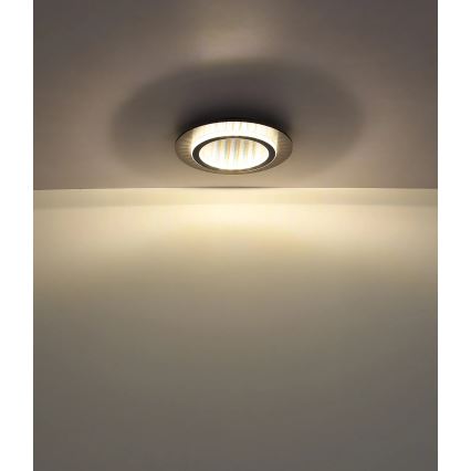 Globo - LED stropna svjetiljka LED/24W/230V 3000/4000/6500K promjer 35 cm antracit