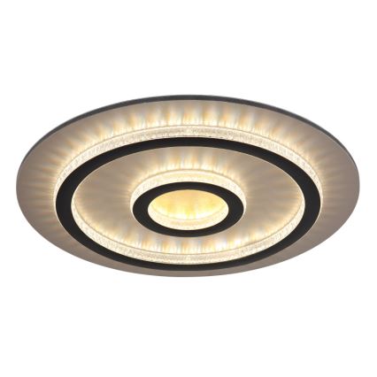 Globo - LED prigušivo stropno svjetlo LED/40W/230V 3000–6500K Ø 45 cm crne boje + daljinski upravljač