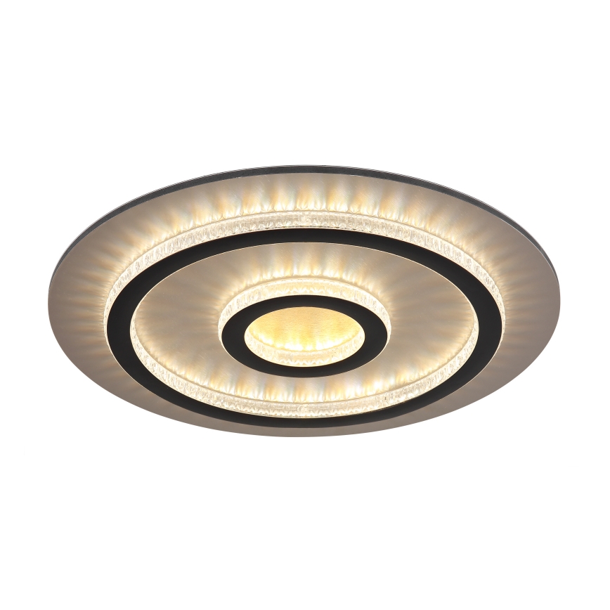 Globo - LED prigušivo stropno svjetlo LED/40W/230V 3000–6500K Ø 45 cm crne boje + daljinski upravljač