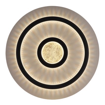 Globo - LED prigušivo stropno svjetlo LED/40W/230V 3000–6500K Ø 45 cm crne boje + daljinski upravljač