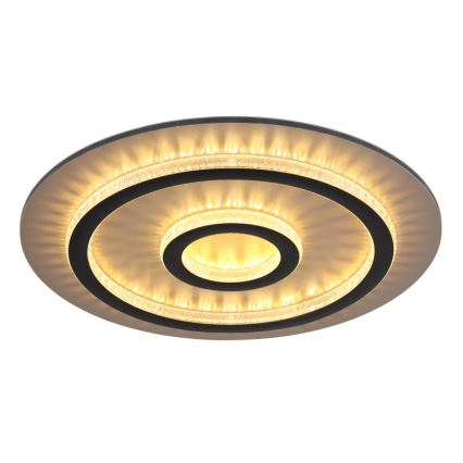Globo - LED prigušivo stropno svjetlo LED/40W/230V 3000–6500K Ø 45 cm crne boje + daljinski upravljač