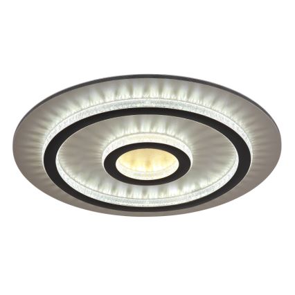 Globo - LED prigušivo stropno svjetlo LED/40W/230V 3000–6500K Ø 45 cm crne boje + daljinski upravljač