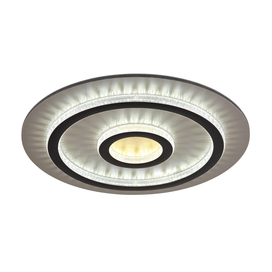 Globo - LED prigušivo stropno svjetlo LED/40W/230V 3000–6500K Ø 45 cm crne boje + daljinski upravljač