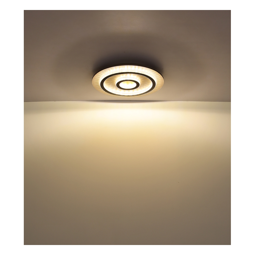 Globo - LED prigušivo stropno svjetlo LED/40W/230V 3000–6500K Ø 45 cm crne boje + daljinski upravljač