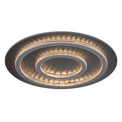 Globo - LED prigušivo stropno svjetlo LED/60W/230V 3000-6500K pr. 55 cm antracit + daljinski upravljač