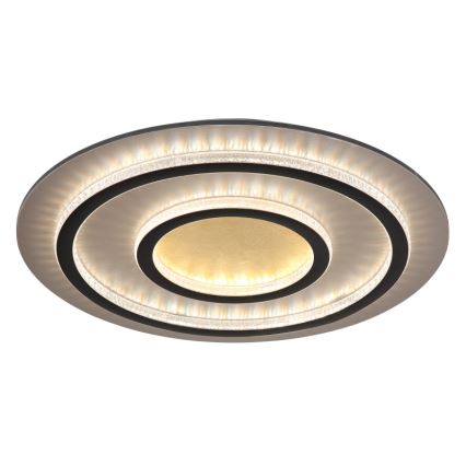 Globo - LED stropno svjetlo s prigušivanjem LED/60 W/230 V 3000–6500 K Ø 55 cm crno + daljinsko upravljanje