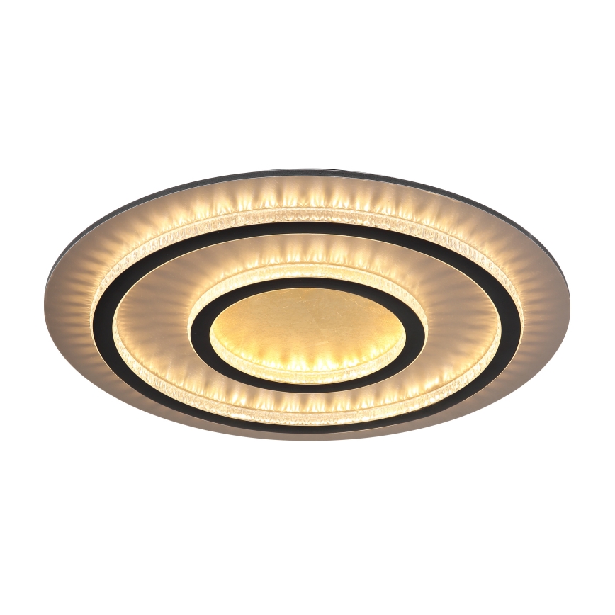 Globo - LED stropno svjetlo s prigušivanjem LED/60 W/230 V 3000–6500 K Ø 55 cm crno + daljinsko upravljanje
