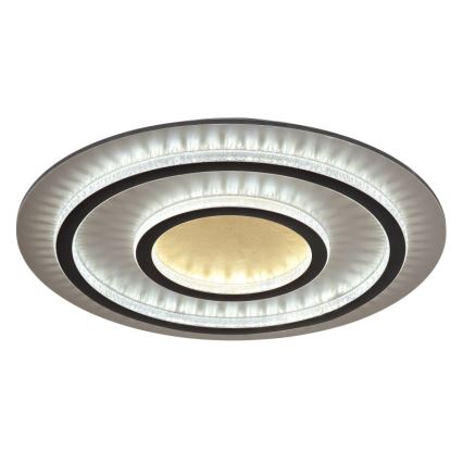 Globo - LED stropno svjetlo s prigušivanjem LED/60 W/230 V 3000–6500 K Ø 55 cm crno + daljinsko upravljanje