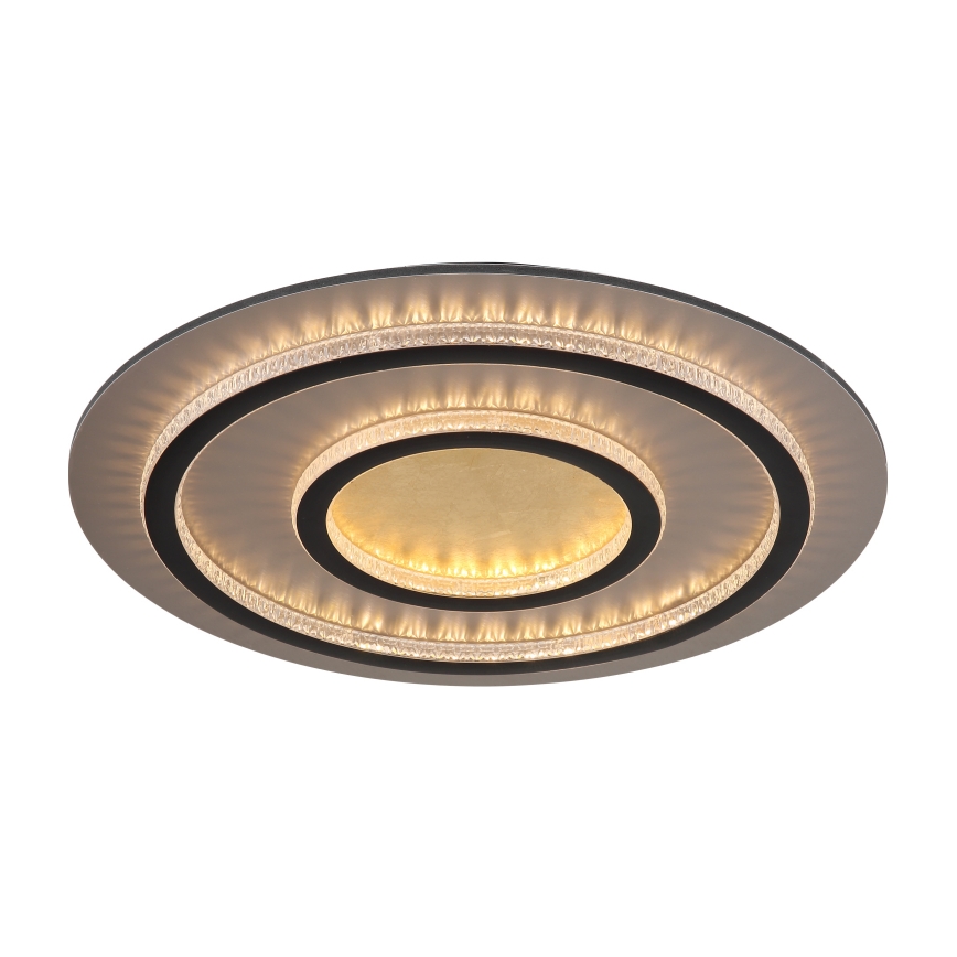Globo - LED stropno svjetlo s prigušivanjem LED/60 W/230 V 3000–6500 K Ø 55 cm crno + daljinsko upravljanje