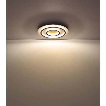 Globo - LED stropno svjetlo s prigušivanjem LED/60 W/230 V 3000–6500 K Ø 55 cm crno + daljinsko upravljanje