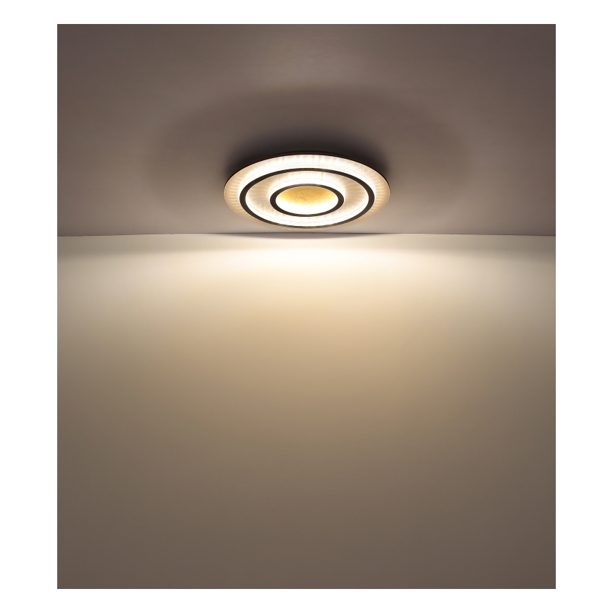 Globo - LED stropno svjetlo s prigušivanjem LED/60 W/230 V 3000–6500 K Ø 55 cm crno + daljinsko upravljanje
