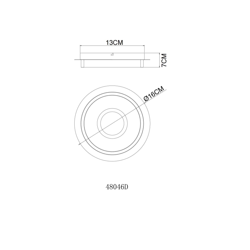Globo - LED stropno svjetlo LED/8W/230V 3000K Ø 16 cm