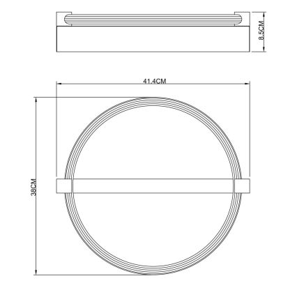 Globo - LED stropna svjetiljka LED/15W/230V 3000K bež