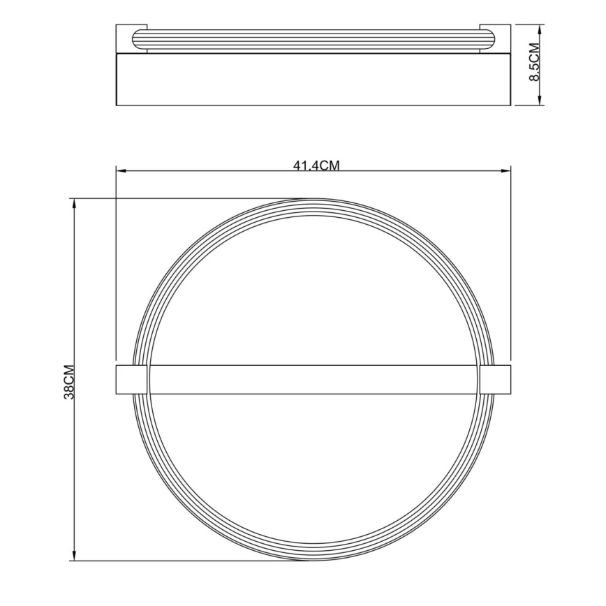 Globo - LED stropna svjetiljka LED/15W/230V 3000K bež