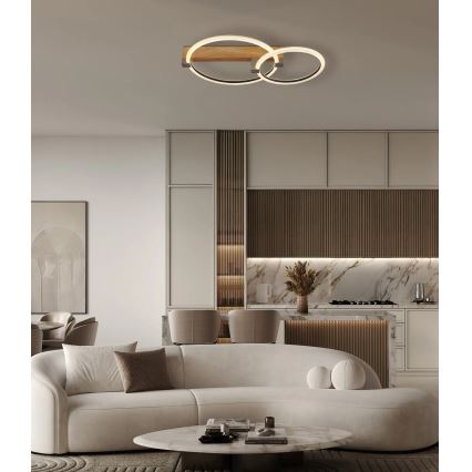 Globo - LED stropna svjetiljka LED/24W/230V 3000K 58x38 cm bež