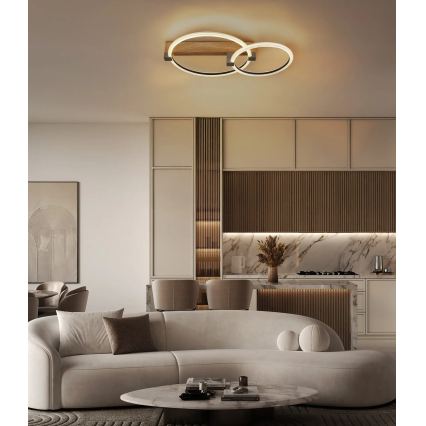 Globo - LED stropna svjetiljka LED/24W/230V 3000K 58x38 cm bež