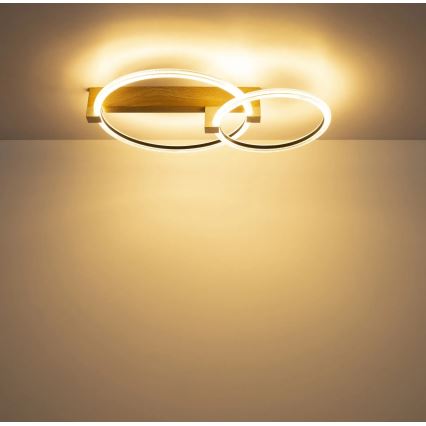 Globo - LED stropna svjetiljka LED/24W/230V 3000K 58x38 cm bež